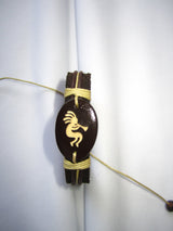 leather kokopelli bracelet