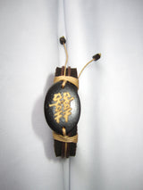 leather happiness bracelet Chinese character
