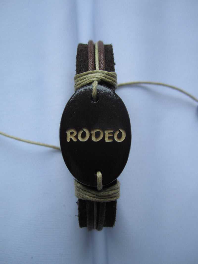 leather rodeo bracelet