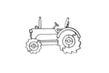 Farm Tractor Metal Wall Decor and Wall Sculpture
