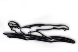Male Swimmer Metal Wall Decor and Wall Art Sculpture