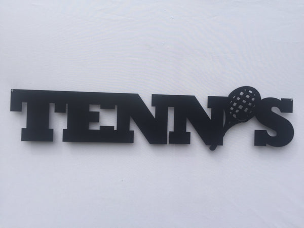 Tennis Word Metal Sign